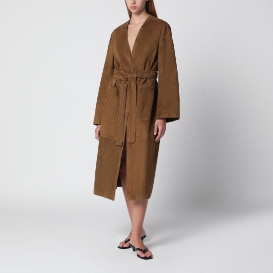 26FW Nour Hammour 미디 원피스 PF26C28SUE Brown