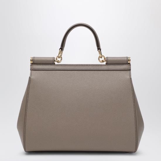 26FW 돌체앤가바나 라지 시실리 핸드백 BB6002B1001 Brown - DOLCE & GABBANA