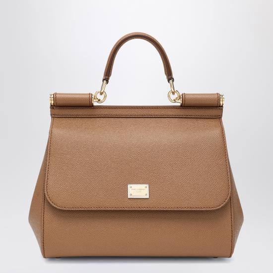 26FW 돌체앤가바나 라지 시실리 핸드백 BB6002B1001 Brown