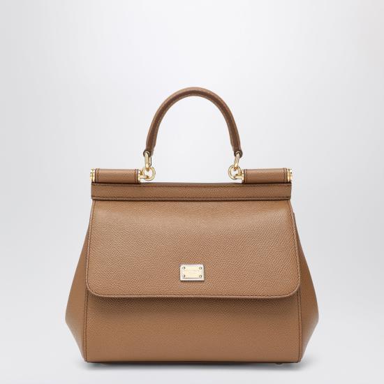 26FW 돌체앤가바나 미디움 시실리 핸드백 BB6003B1001 Brown