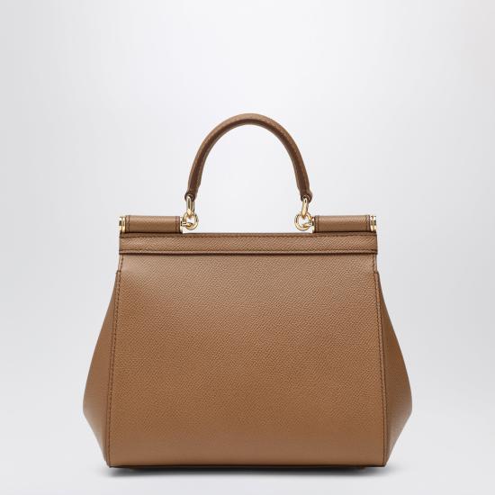 26FW 돌체앤가바나 미디움 시실리 핸드백 BB6003B1001 Brown - DOLCE & GABBANA