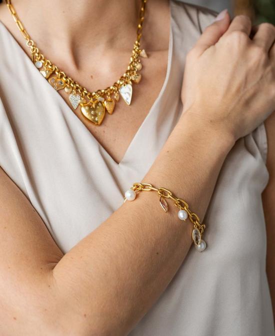  로니 폴 주얼리 팔찌 마퀴즈 & 진주 - LONI PAUL JEWELRY