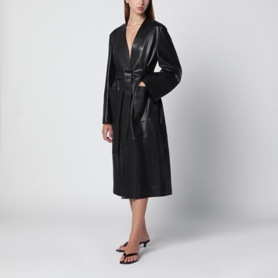 26FW Nour Hammour 미디 원피스 PF26C28LE Black