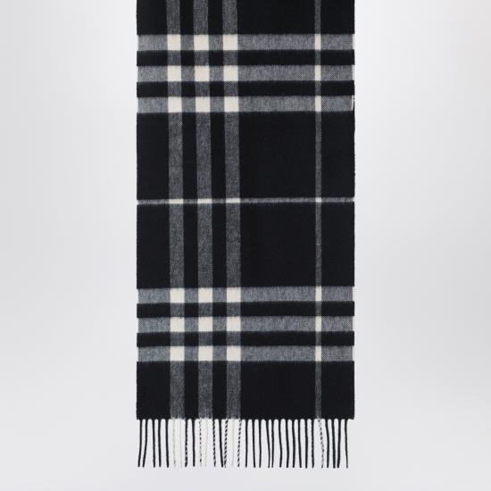 26FW 버버리 체크 캐시미어 스카프 8094741U110106 Black - BURBERRY