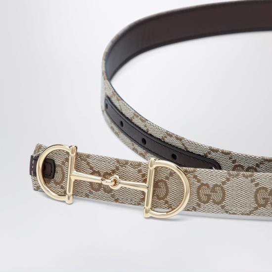 26FW 구찌 홀스빗 버클 리버시블 벨트 A001V4FAF7J Beige - GUCCI