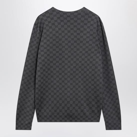 26FW 구찌 울 앤 실크 가디건 울 앤 실크 가디건 A0027KXKFMB Grey - GUCCI