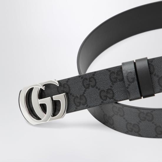 26FW 구찌 리버서블 Cut GG 마몽 벨트 리버서블 Cut GG 마몽 벨트 874723AAGRL Black - GUCCI