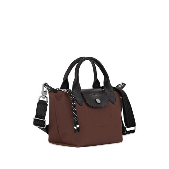 26FW 롱샴 르 플리아쥬 에너지 탑 핸들백 XS L1500HSR 742 BROWN - LONGCHAMP