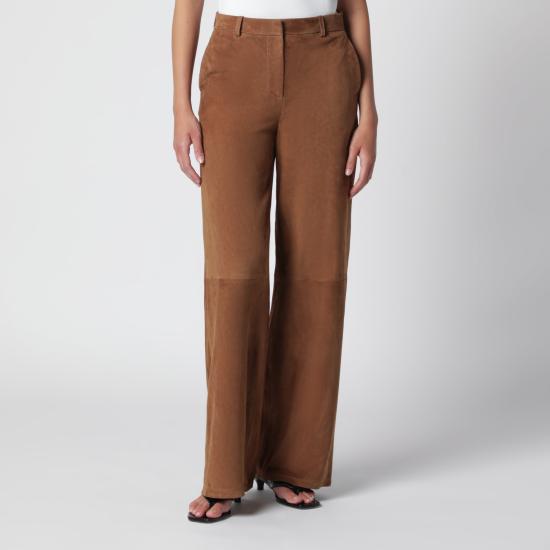 26FW Nour Hammour 스트레이트 팬츠 PF26PNT36SUE Brown