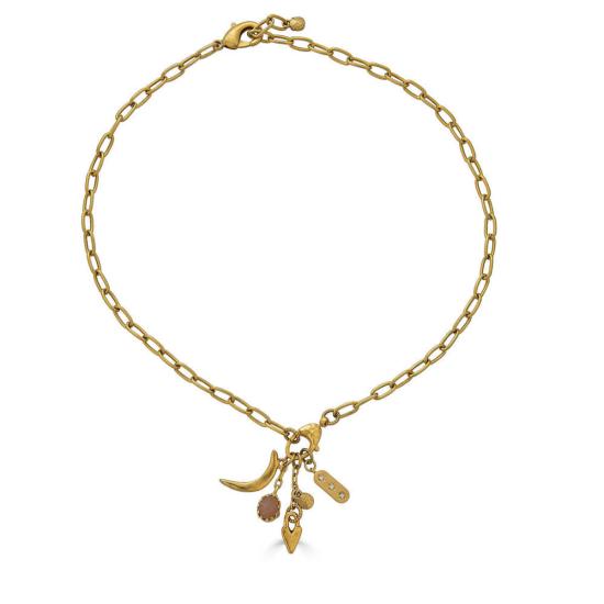  Loni Paul Jewelry 목걸이/팬던트 로니 폴 주얼리 피치 문스톤 탈리스만 드롭 목걸이