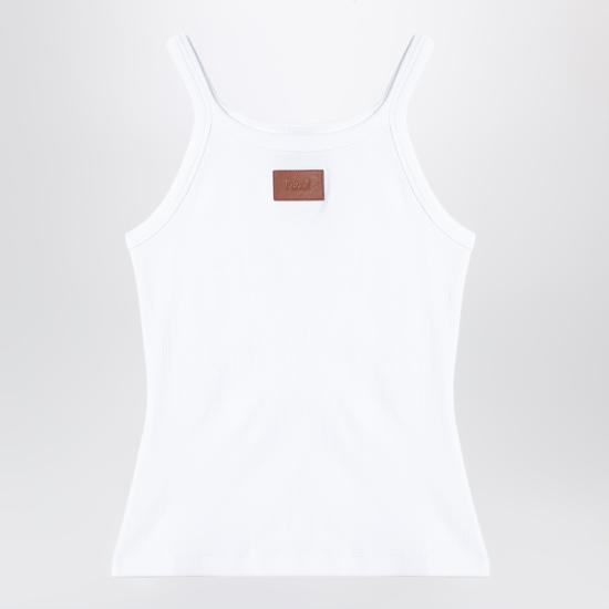26FW 펜디 민소매 티셔츠 FS7966AW87 White