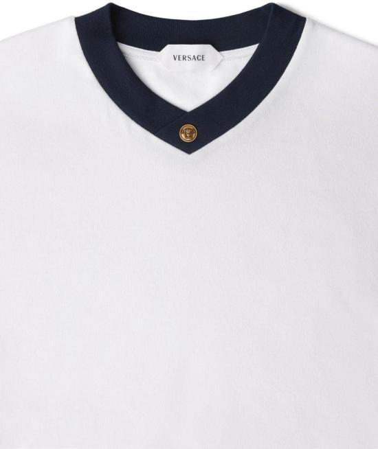 26FW 베르사체 반팔 티셔츠 10236971A178942W5H0 WHITE - VERSACE