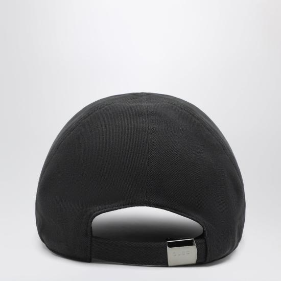 26FW 구찌 인터로킹 G 웹 자수 베이스볼 캡 인터로킹 G 웹 자수 베이스볼 캡 8757364HBKG Black - GUCCI