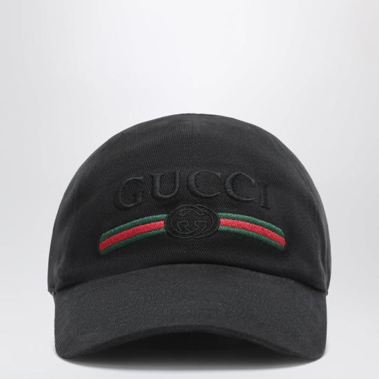 26FW 구찌 인터로킹 G 웹 자수 베이스볼 캡 인터로킹 G 웹 자수 베이스볼 캡 8757364HBKG Black