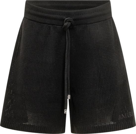 26FW 아미리 숏팬츠 AMKNSH1047001 BLACK