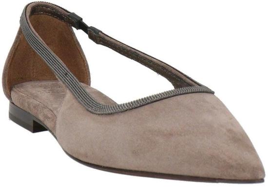  브루넬로 쿠치넬리 플랫 슈즈 MZSFC2762PTZJMRC8212 GREY - BRUNELLO CUCINELLI