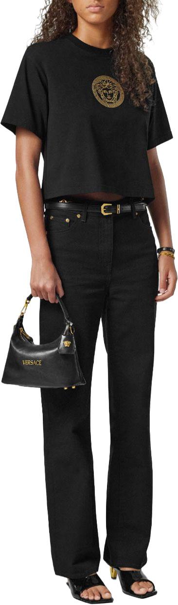 26FW 베르사체 VERSACE TAG 나파 호보백 10183021A131711B00V BLACK - VERSACE