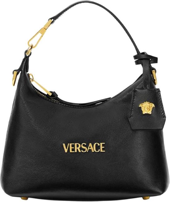 26FW 베르사체 VERSACE TAG 나파 호보백 10183021A131711B00V BLACK