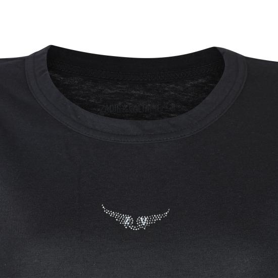 26FW 자딕앤볼테르 반팔 티셔츠 JWTS01669 001 NOIR - ZADIG & VOLTAIRE