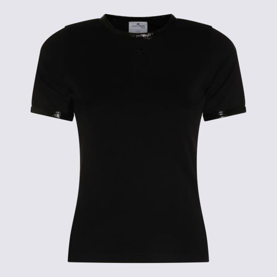 26FW 쿠레쥬 반팔 티셔츠 326JTS017 JS03119999 BLACK - COURREGES