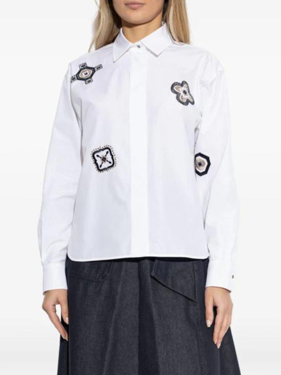 26SS 막스마라 쇼크 프린티드 셔츠 2611111141600 MXMSHOCK001 WHITE - MAX MARA