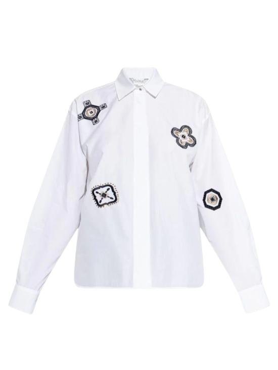 26SS 막스마라 쇼크 프린티드 셔츠 2611111141600 MXMSHOCK001 WHITE