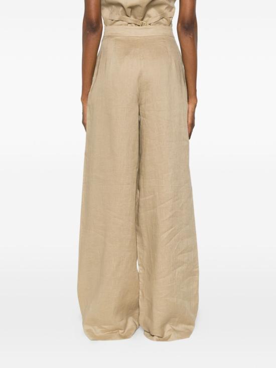 26SS 막스마라 스튜디오 스트레이트 팬츠 2616131122600 MSTTAPIOCA036 BROWN - MAX MARA STUDIO