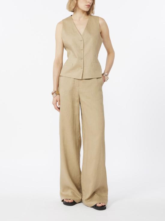 26SS 막스마라 스튜디오 스트레이트 팬츠 2616131122600 MSTTAPIOCA036 BROWN - MAX MARA STUDIO