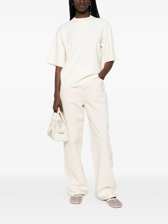 26SS 막스마라 스튜디오 반팔 티셔츠 2616361021600 MSTVELO001 WHITE - MAX MARA STUDIO