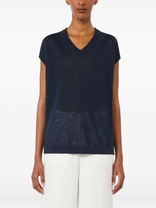 26SS 에스막스마라 민소매 티셔츠 2619351013600 SMMGHIANDA003 NAVY - 'S MAX MARA