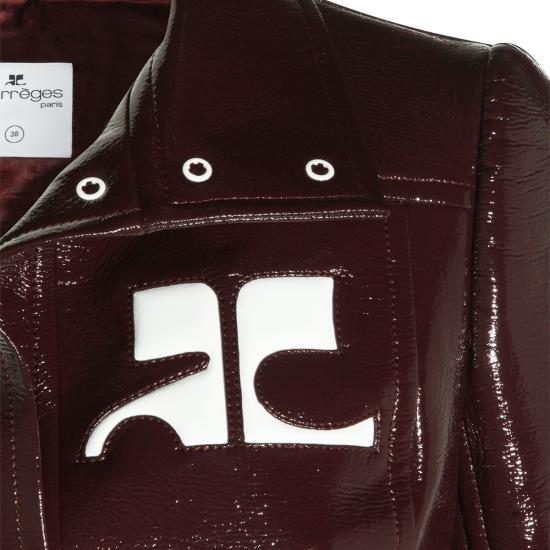 26FW 쿠레쥬 가죽 자켓 223CBL005 VY00144090 BURNT RED - COURREGES