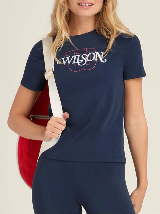 26SS 윌슨 반팔 티셔츠 WW00372431DBC CLASSICNAVY - WILSON