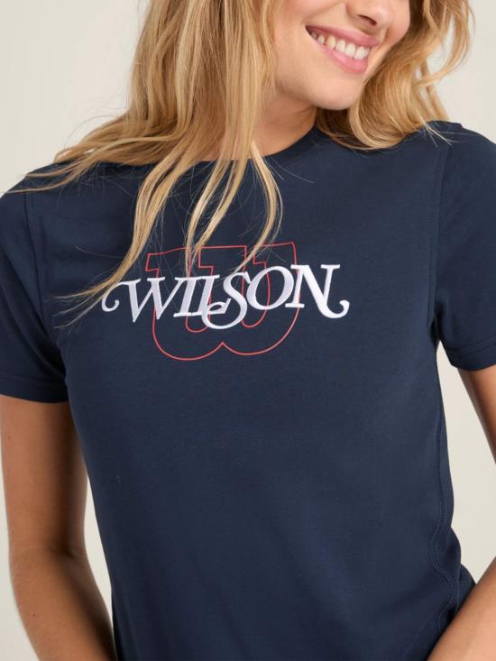 26SS 윌슨 반팔 티셔츠 WW00372431DBC CLASSICNAVY - WILSON