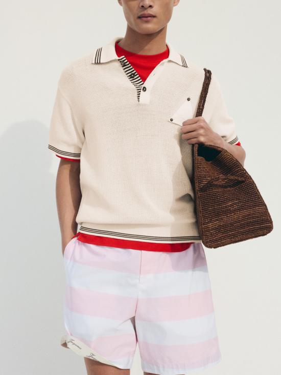 26SS 자크뮈스 폴로 티셔츠 26EPOM00618AK 00318100 WHITE - JACQUEMUS