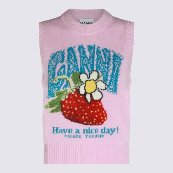 26FW 가니 스웨터 A1180011 868 Chalk Pink - GANNI