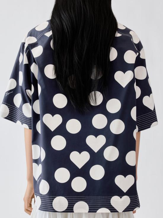 26SS 자크뮈스 블라우스 26ESHW00567AW 008413HD NAVY - JACQUEMUS