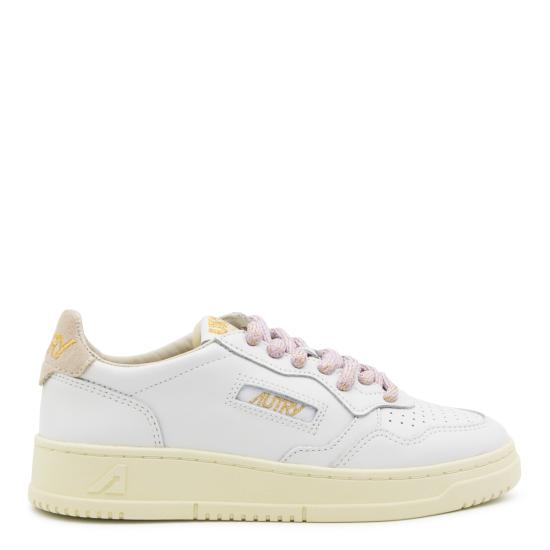 26FW 오트리 메달리스트 로우 레더 스니커즈 AULW SW04 LEAT SWOLL WHT TAIORCH