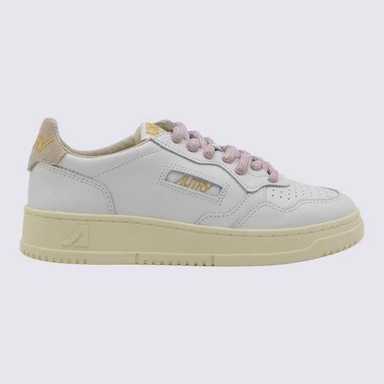 26FW 오트리 메달리스트 로우 레더 스니커즈 AULW SW04 LEAT SWOLL WHT TAIORCH - AUTRY
