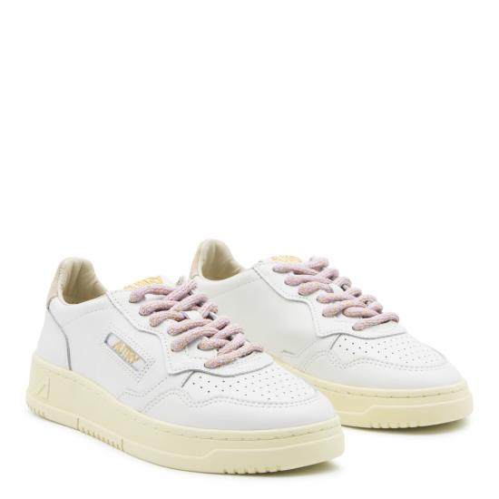 26FW 오트리 메달리스트 로우 레더 스니커즈 AULW SW04 LEAT SWOLL WHT TAIORCH - AUTRY