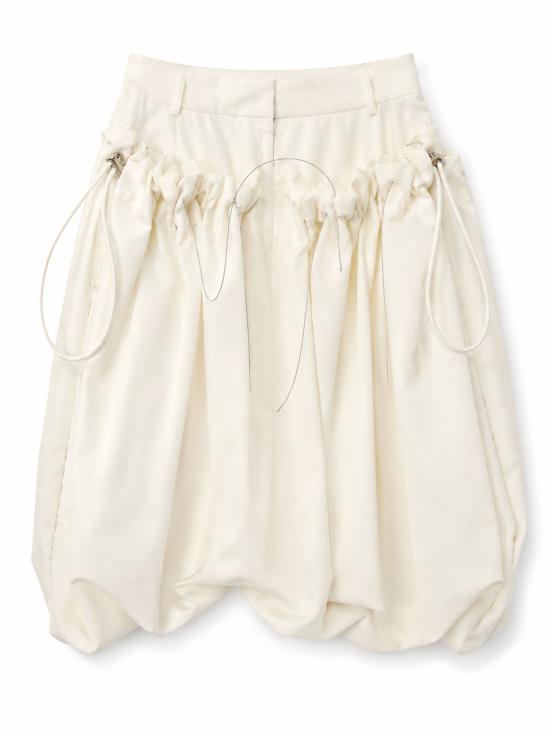 26SS 사카이 미디 스커트 2608428 151 White