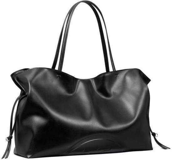 26FW 토리버치 엘라 나투라 엠보스드 토트 백 178767001 BLACK - TORY BURCH
