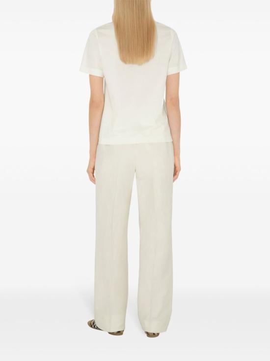 26SS 버버리 체크 라벨 티셔츠 8104886 B7078 WHITE - BURBERRY