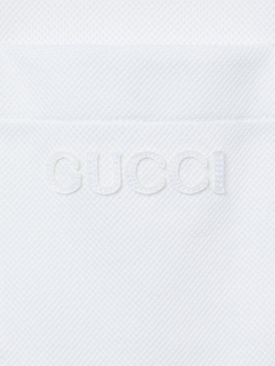 26SS 구찌 코튼 폴로 셔츠 795174 XJEOX9692 White - GUCCI