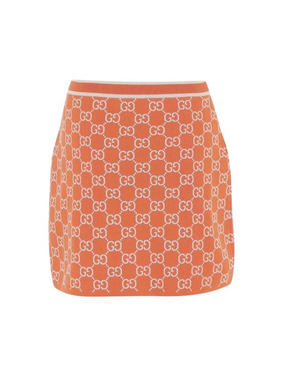 26SS 구찌 숏 스커트 856264 XKE0M6027 Orange - GUCCI