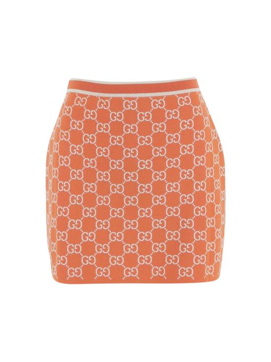 26SS 구찌 숏 스커트 856264 XKE0M6027 Orange