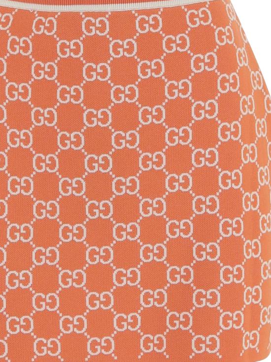 26SS 구찌 숏 스커트 856264 XKE0M6027 Orange - GUCCI