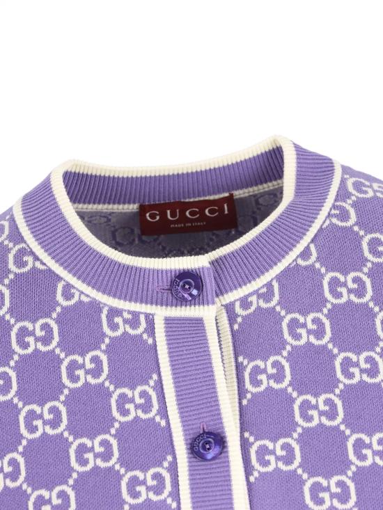 26SS 구찌 가디건 856262 XKE0M5019 VIOLET - GUCCI
