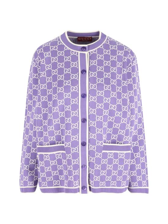 26SS 구찌 가디건 856262 XKE0M5019 VIOLET
