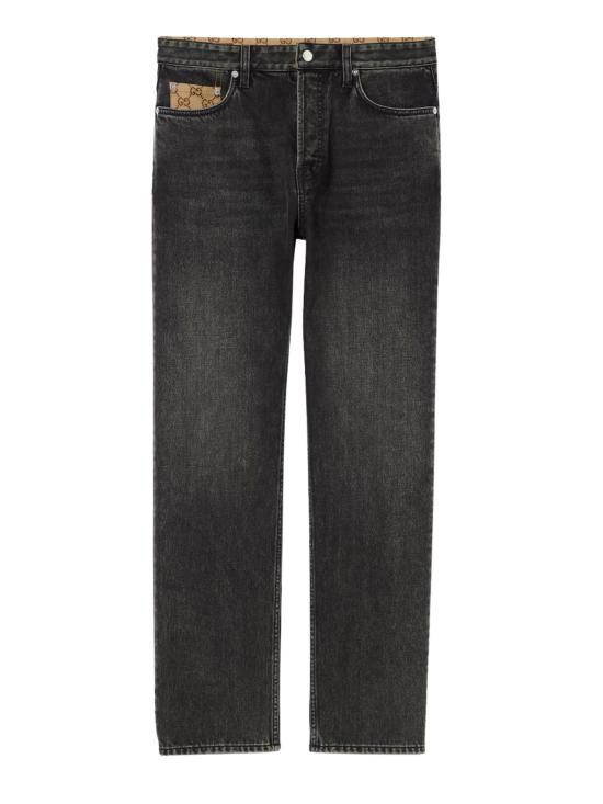 26SS 구찌 데님 팬츠 852359 XDDE51000 Black