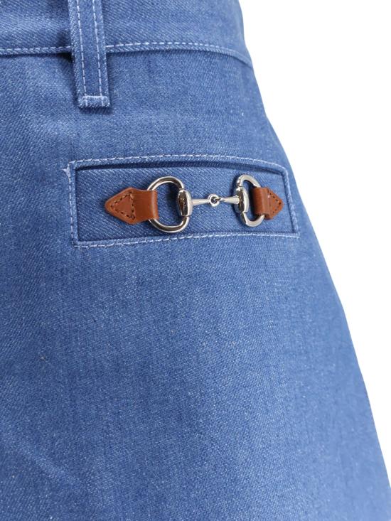 26SS 구찌 숏팬츠 851990 XDDEH4850 Denim scuro - GUCCI